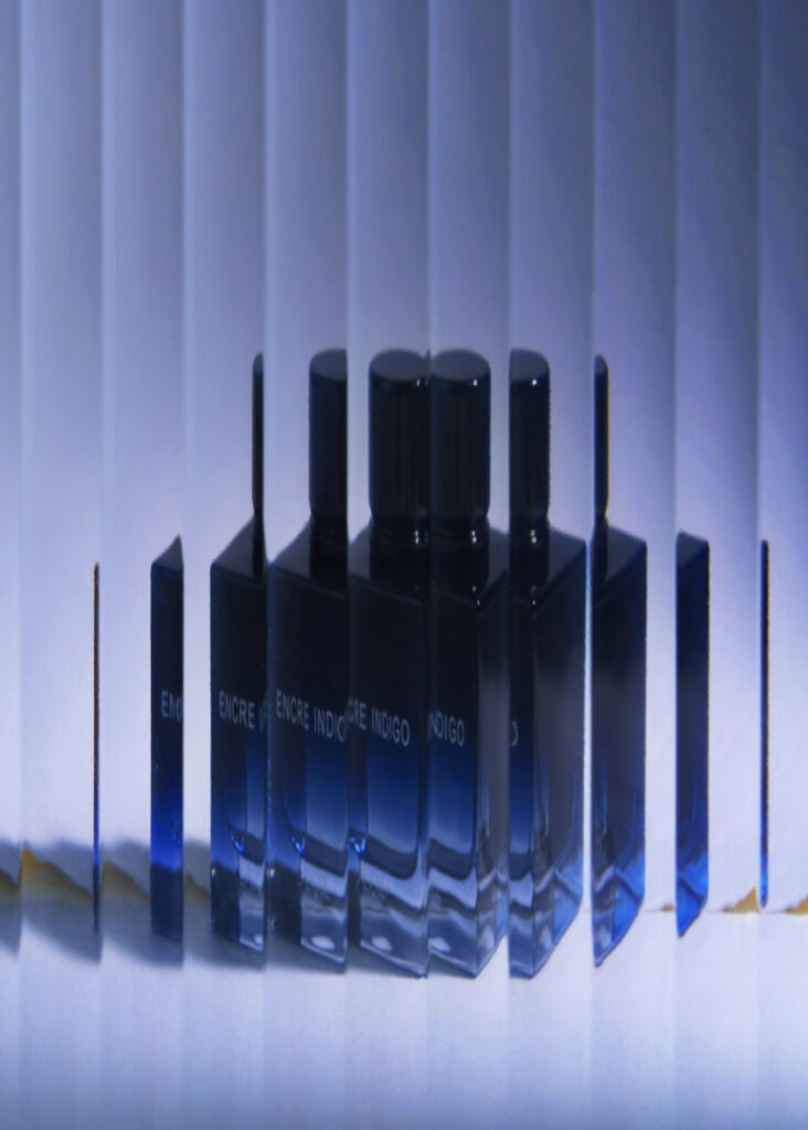 aftershave, creative still life photography, Encre Indigo, Charlie Goodge Photography, London