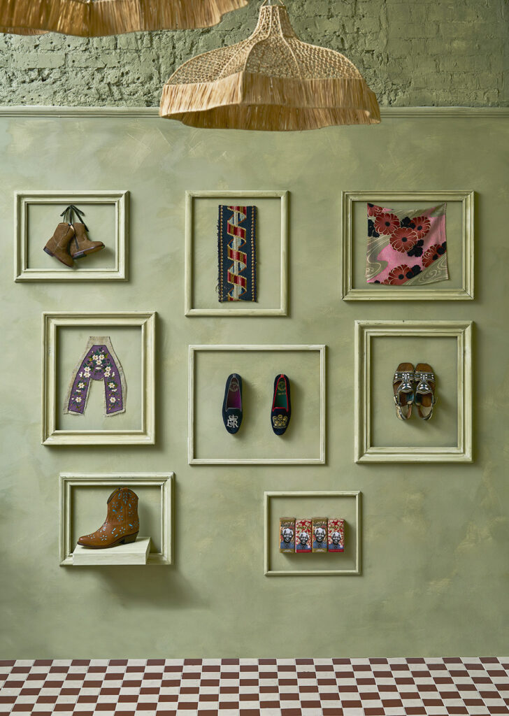 Penelope Chilvers Store, Interior Photography, Interior Design, London, Creative, Lime wash interiors, Gallery Wall Detail